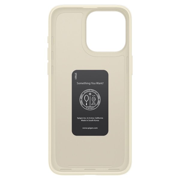 Spigen iPhone 15 Pro -suojakuori Thin Fit Mute Beige