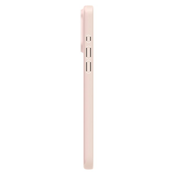 Spigen iPhone 15 Pro -suojakuori, Thin Fit, Pink Sand