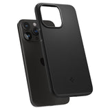 Spigen iPhone 15 Pro -suojakuori Thin Fit, musta