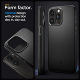 Spigen iPhone 15 Pro -suojakuori Thin Fit, musta
