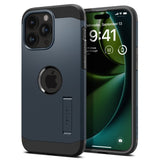 Spigen iPhone 15 Pro -suojakuori Tough Armor MagFit Metal Slate