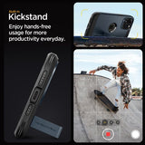 Spigen iPhone 15 Pro -suojakuori Tough Armor MagFit Metal Slate