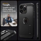 Spigen iPhone 15 Pro -suojakuori Tough Armor MagFit Musta