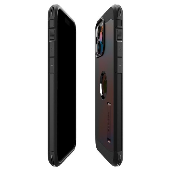 Spigen iPhone 15 Pro -suojakuori Tough Armor MagFit Musta