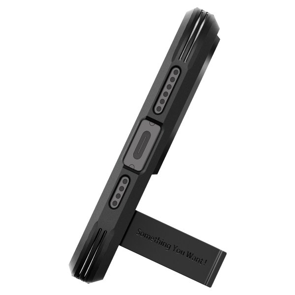 Spigen iPhone 15 Pro -suojakuori Tough Armor MagFit Musta