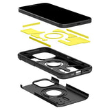 Spigen iPhone 15 Pro -suojakuori Tough Armor MagFit Musta