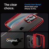 Spigen iPhone 15 Pro -suojakuori Ultra Hybrid Deep Red