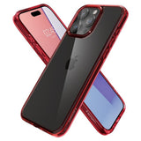 Spigen iPhone 15 Pro -suojakuori Ultra Hybrid Deep Red