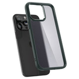 Spigen iPhone 15 Pro -suojakuori Ultra Hybrid Frost Green