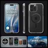 Spigen iPhone 15 Pro -suojakuori Ultra Hybrid MagFit Carbon Fiber