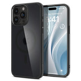 Spigen iPhone 15 Pro -suojakuori Ultra Hybrid MagFit Frost Black
