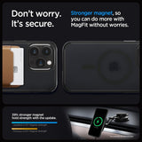 Spigen iPhone 15 Pro -suojakuori Ultra Hybrid MagFit Frost Black