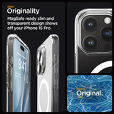 Spigen iPhone 15 Pro Kuori Ultra Hybrid MagFit Frost Clear