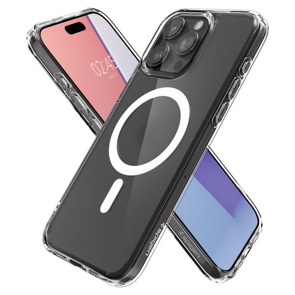 Spigen iPhone 15 Pro Kuori Ultra Hybrid MagFit Frost Clear