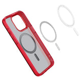 Spigen iPhone 15 Pro -suojakuori Ultra Hybrid MagFit Frost Deep Red