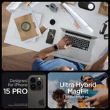Spigen iPhone 15 Pro -suojakuori Ultra Hybrid MagFit, kulta