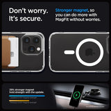Spigen iPhone 15 Pro Ultra Hybrid MagFit -suojakuori, valkoinen