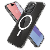 Spigen iPhone 15 Pro Ultra Hybrid MagFit -suojakuori, valkoinen