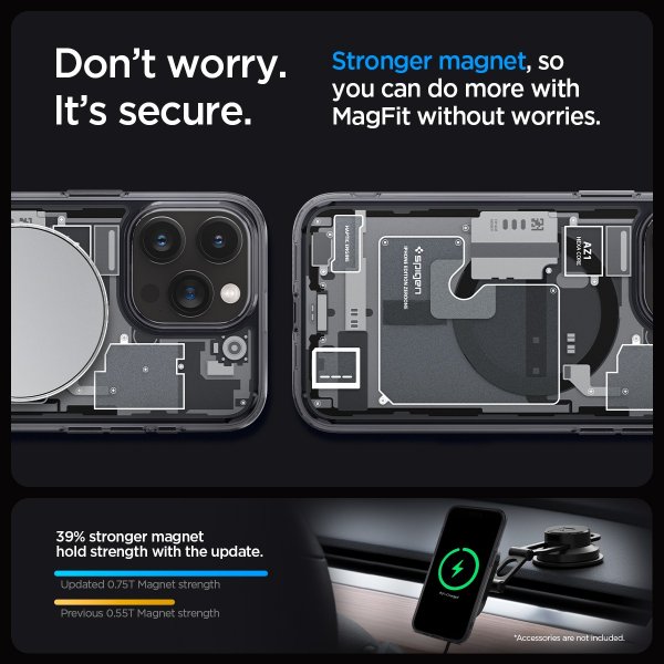 Spigen iPhone 15 Pro -suojakuori Ultra Hybrid MagFit Zero One