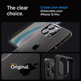 Spigen iPhone 15 Pro -suojakuori Ultra Hybrid Matte, matta musta
