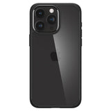 Spigen iPhone 15 Pro -suojakuori Ultra Hybrid Matte, matta musta