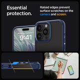Spigen iPhone 15 Pro Ultra Hybrid -suojakuori, tummansininen