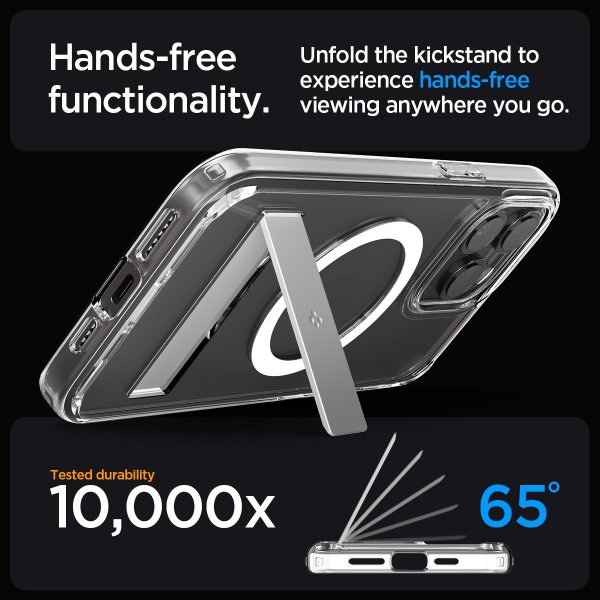Spigen iPhone 15 Pro Ultra Hybrid S MagFit Crystal Clear -kuori