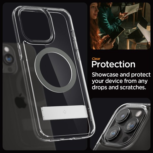 Spigen iPhone 15 Pro -suojakuori Ultra Hybrid S MagFit Graphite