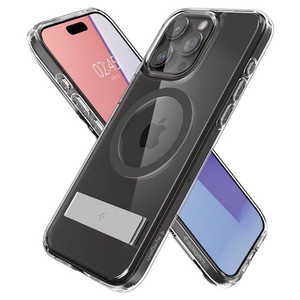 Spigen iPhone 15 Pro -suojakuori Ultra Hybrid S MagFit Graphite
