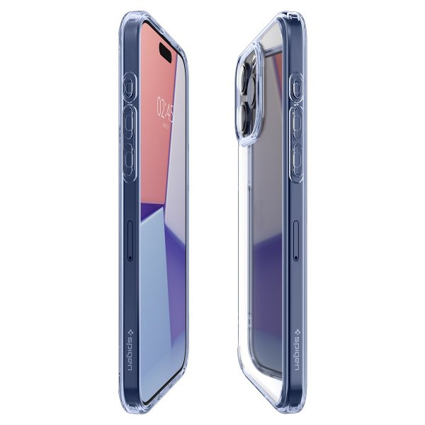 Spigen iPhone 15 Pro Ultra Hybrid Sky Crystal -suojakuori
