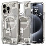 Spigen iPhone 15 Pro Ultra Hybrid Zero One MagFit -suojakuori, Natural Titanium