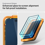Spigen iPhone 15 Pro Näytönsuoja GLAS.tR ALIGNmaster 2-pakkaus