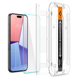 Spigen iPhone 15 Pro Näytönsuoja GLAS.tR EZ Fit 2 kpl