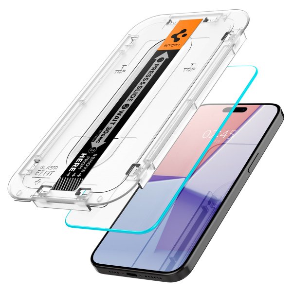 Spigen iPhone 15 Pro Näytönsuoja GLAS.tR EZ Fit 2 kpl