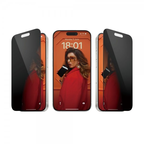 PanzerGlass iPhone 15 Pro Näytönsuoja Ultra-Wide Fit Privacy EasyAligner