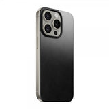 Nomad iPhone 15 Pro Skin Magnetic Leather Back Horween Musta