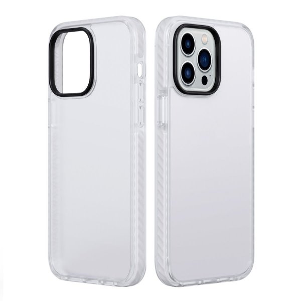 iPhone 15 Pro Kuori Iskunkestävä TPU Valkoinen