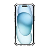 Rvelon iPhone 15 -kuori, vahvistetut kulmat, musta
