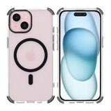 Rvelon iPhone 15 -kuori, vahvistetut kulmat, musta