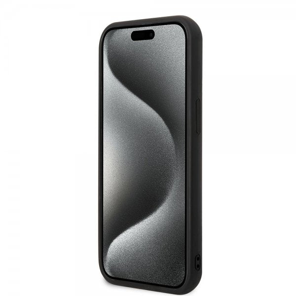 Karl Lagerfeld iPhone 15 -kuori 3D Rubber Karl & Choupette musta