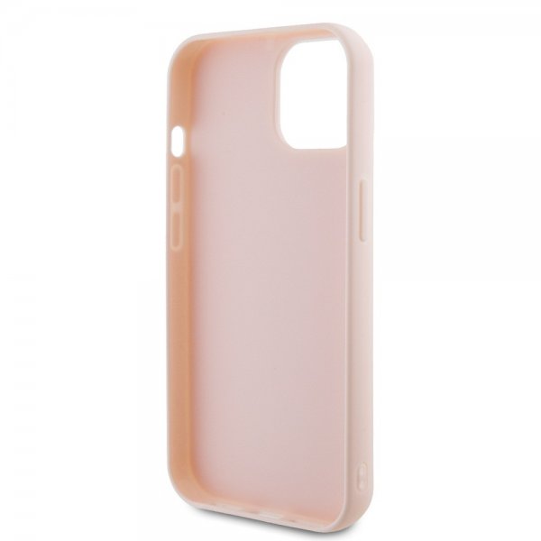 Karl Lagerfeld iPhone 15 -kuori 3D Rubber Karl Pink
