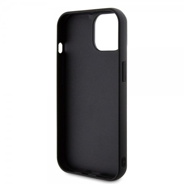Karl Lagerfeld iPhone 15 -kuori 3D Rubber Karl Musta