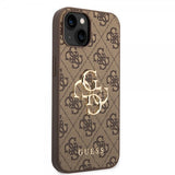 Guess iPhone 15 Kuoret 4G Logo Ruskea