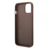 Guess iPhone 15 Kuoret 4G Logo Ruskea