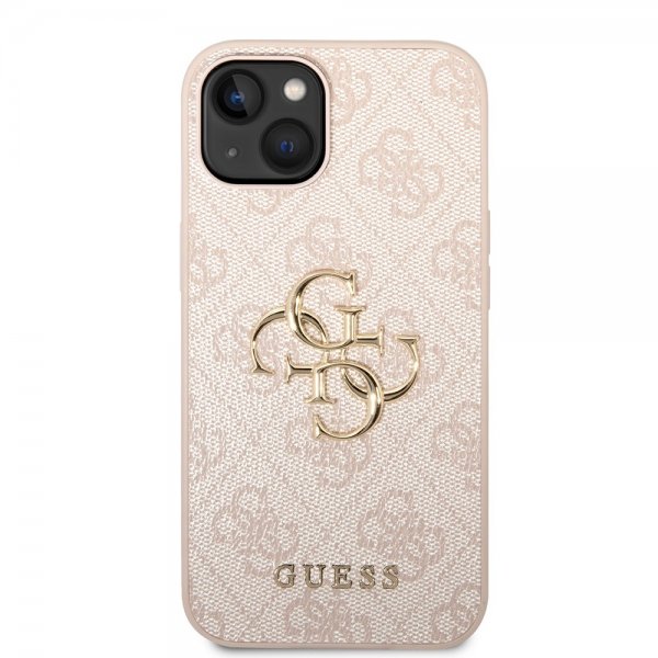 Guess iPhone 15 Kuoret 4G Logo Pinkki