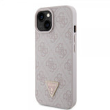 Guess iPhone 15 Kuoret 4G Metal Triangle Strass Ruusukulta