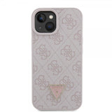 Guess iPhone 15 Kuoret 4G Metal Triangle Strass Ruusukulta