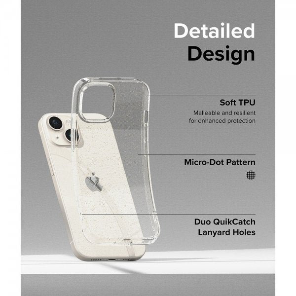 Ringke iPhone 15 Air Glitter Clear -suojakuori