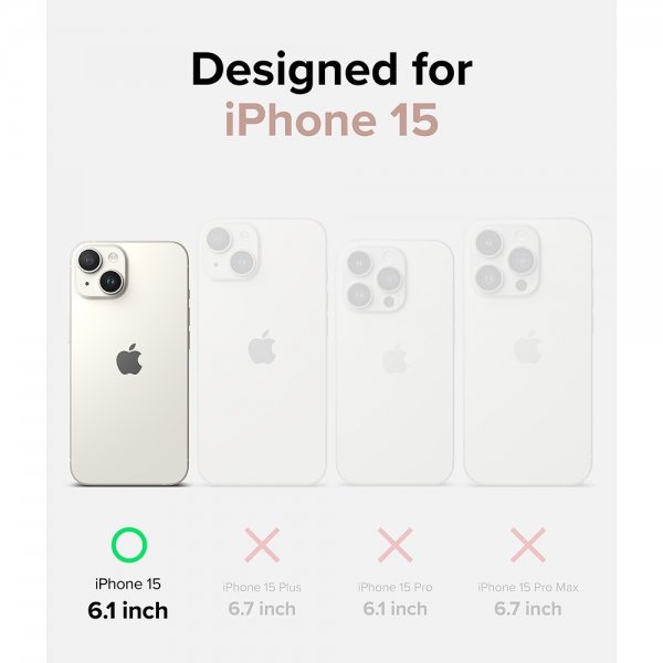 Ringke iPhone 15 Air Glitter Clear -suojakuori