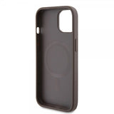 Guess iPhone 15 Kuoret Bottom Stripe MagSafe Ruskea